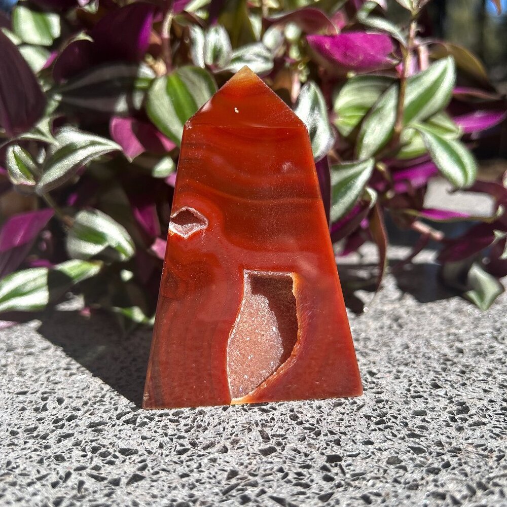 Carnelian Agate Polished Tower